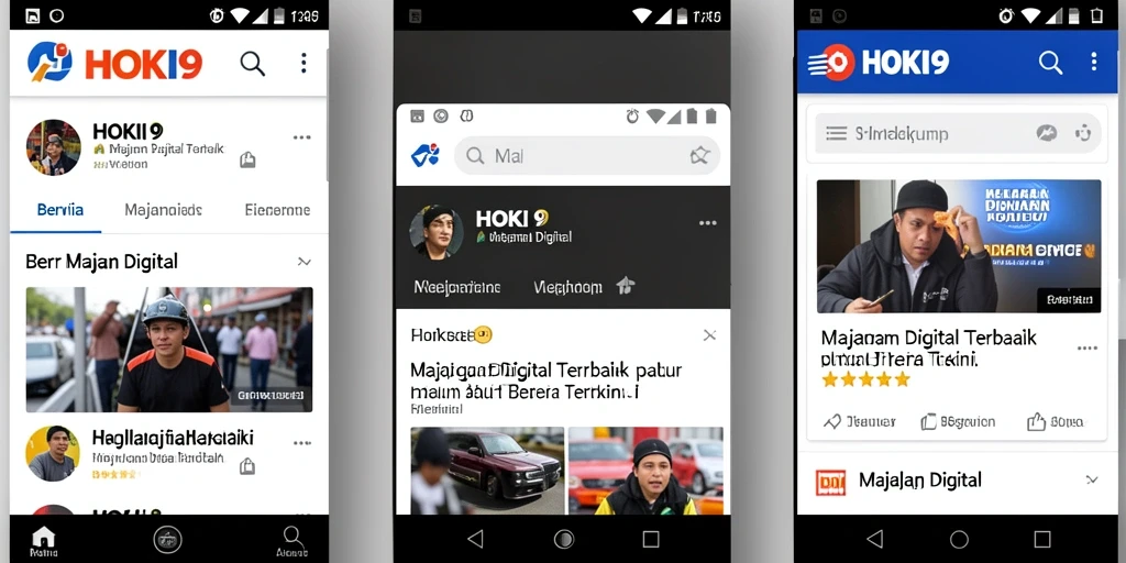 Antarmuka aplikasi HOKI9 yang bersih dan menarik.