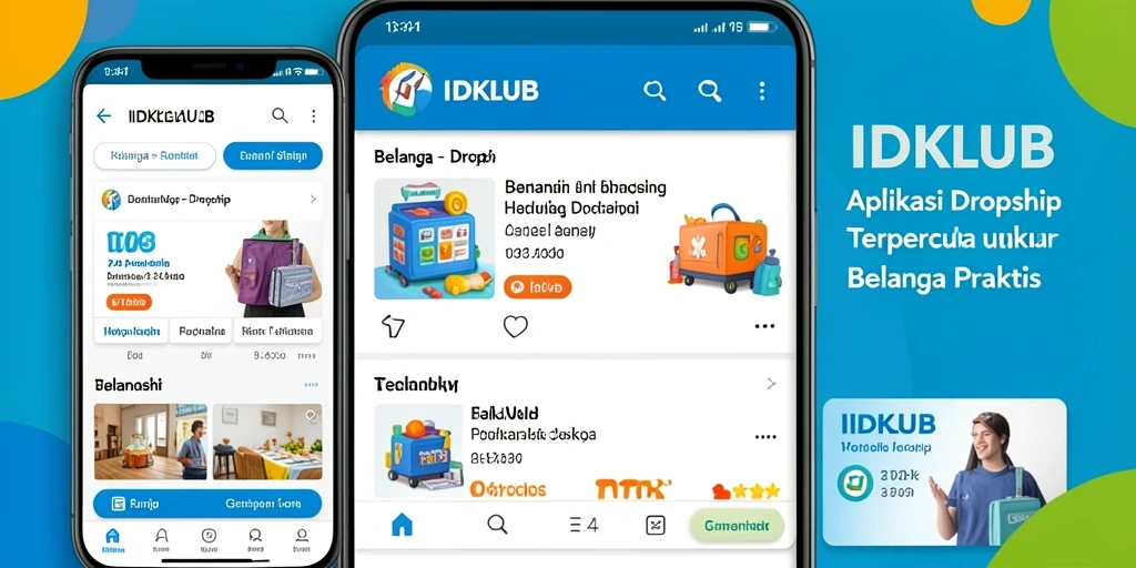 Tampilan antarmuka IDKLUB yang sederhana dan mudah digunakan.