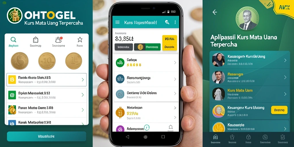 Antarmuka OHTOGEL menampilkan nilai tukar mata uang secara real-time.